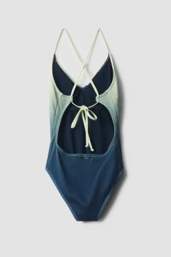 BAÑADOR MUJER CRINKLE FADE NAVY
