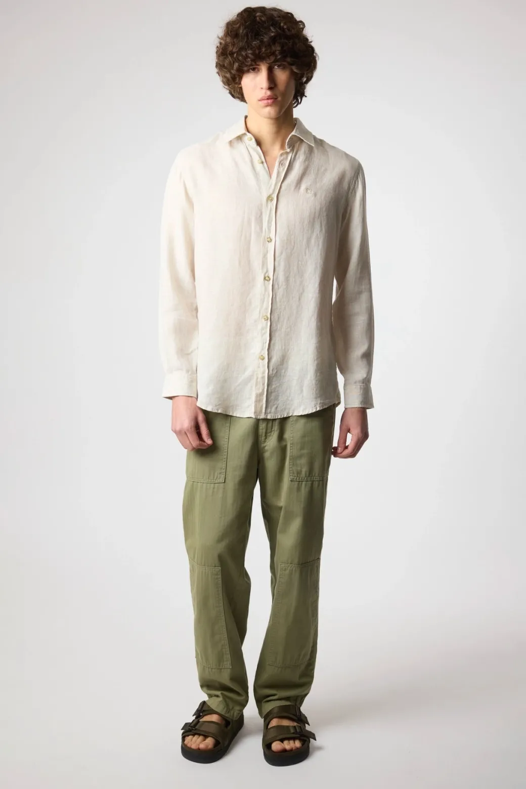 CAMISA DE LINO ECRU