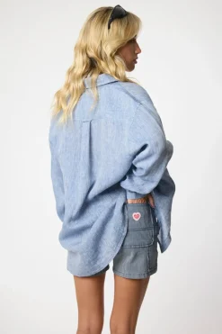 CAMISA DE LINO INDIGO BLUE