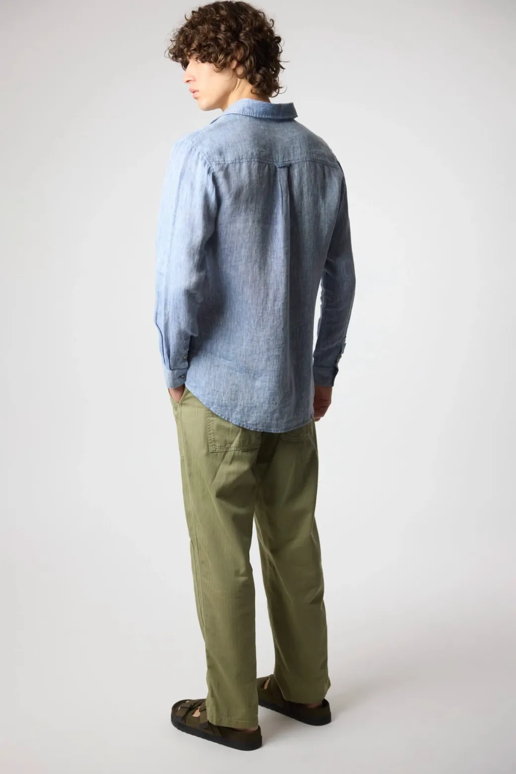 CAMISA DE LINO INDIGO BLUE