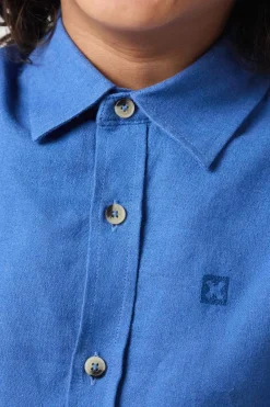 CAMISA KIDS DE LINO INDIGO BLUE