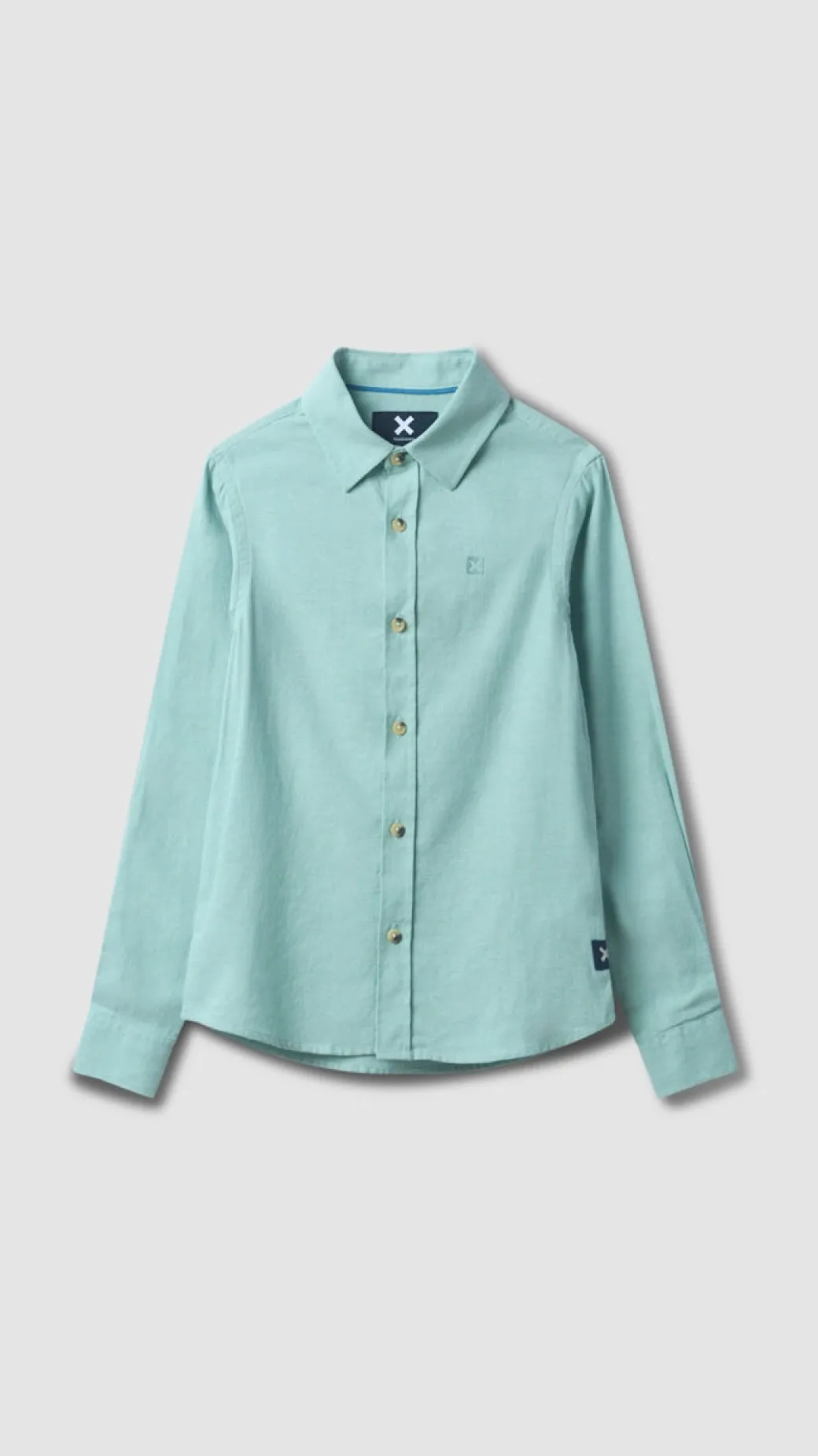 CAMISA KIDS DE LINO VERDE