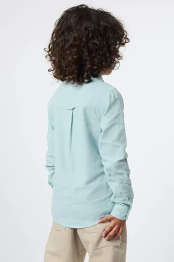 CAMISA KIDS DE LINO VERDE