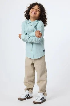 CAMISA KIDS DE LINO VERDE