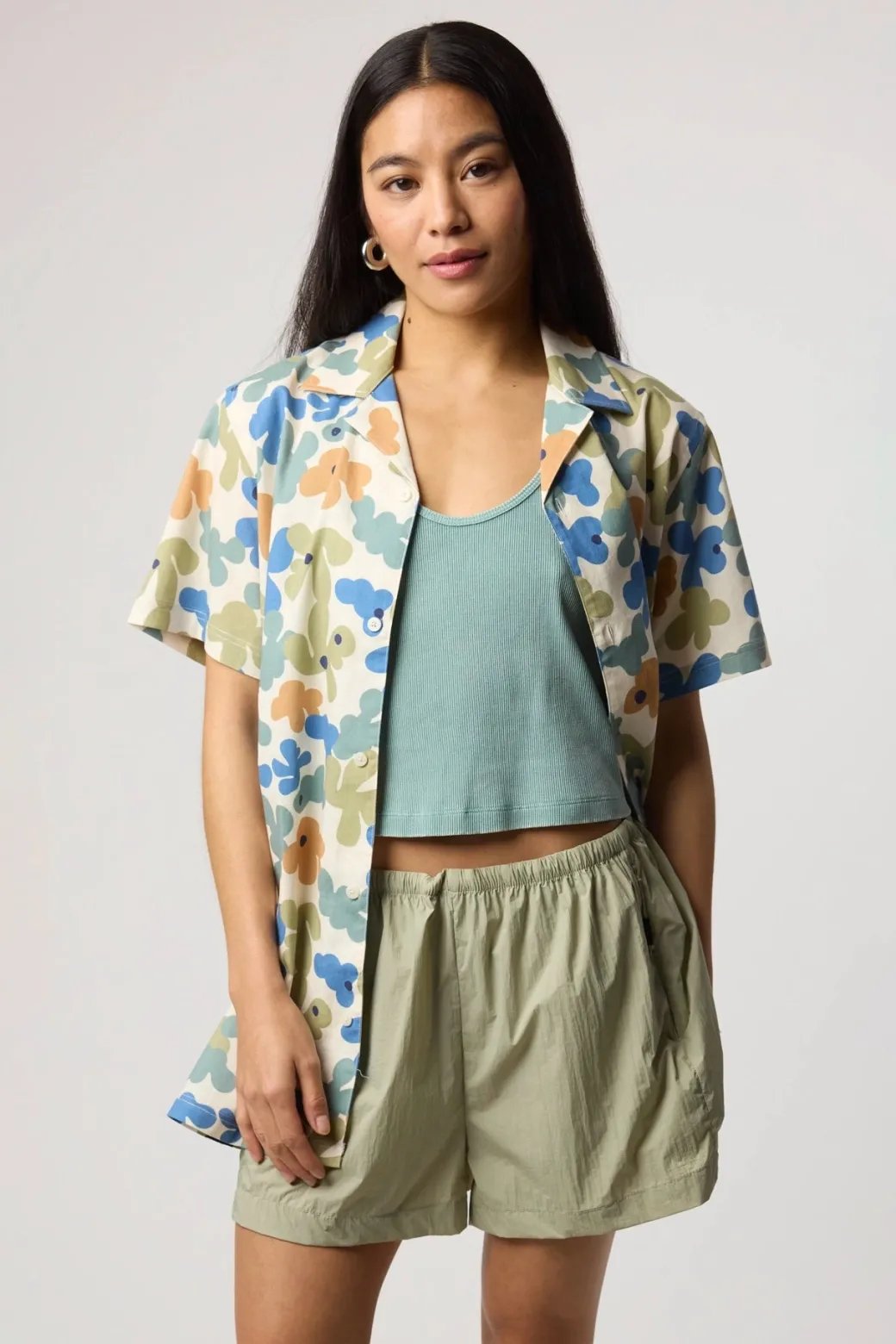 CAMISA MANGA CORTA BUBBLE SKY BLUE