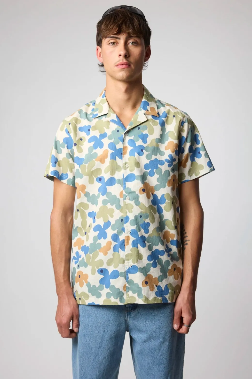 CAMISA MANGA CORTA BUBBLE SKY BLUE