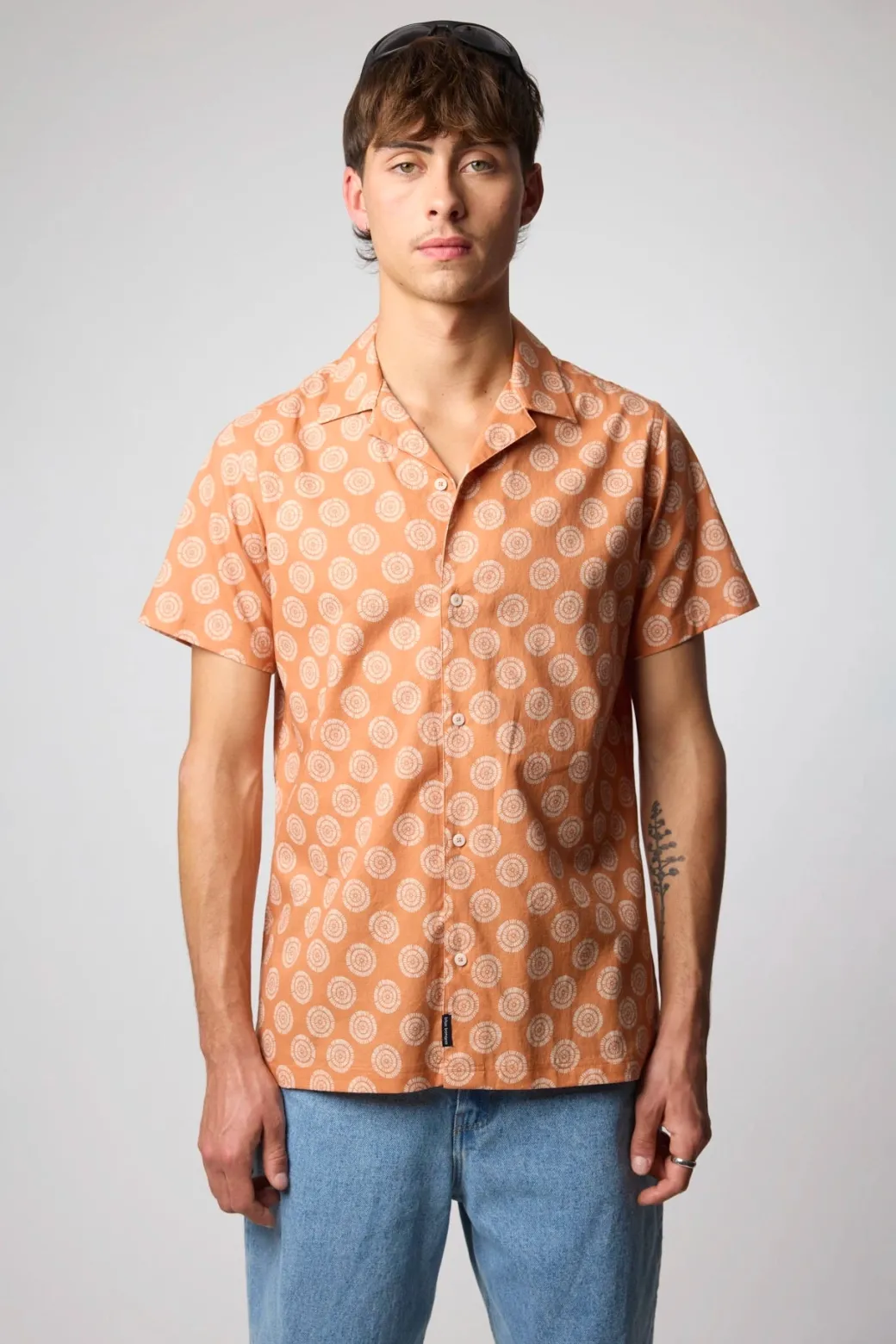 CAMISA MANGA CORTA URCHIN BRICK