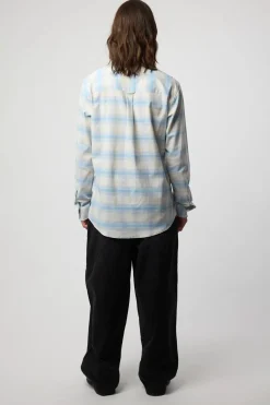 CAMISA PLAID SUMMER INDIGO BLUE