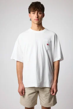 CAMISETA HEART POCKET BLANCA