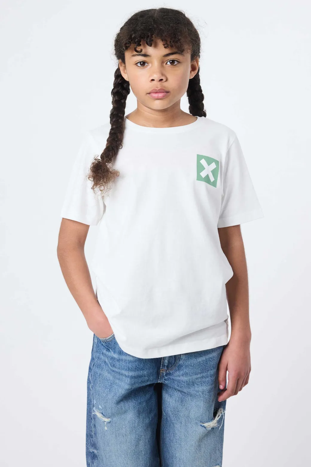 CAMISETA KIDS NATURE BLANCO ROTO