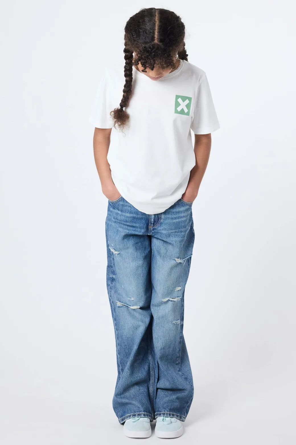 CAMISETA KIDS NATURE BLANCO ROTO