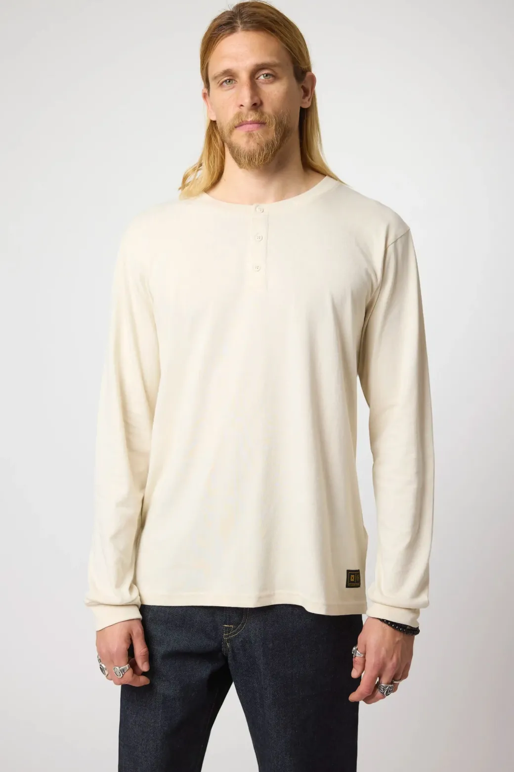 CAMISETA MANGA LARGA BASIC PREMIUM CRD BLANCO ROTO