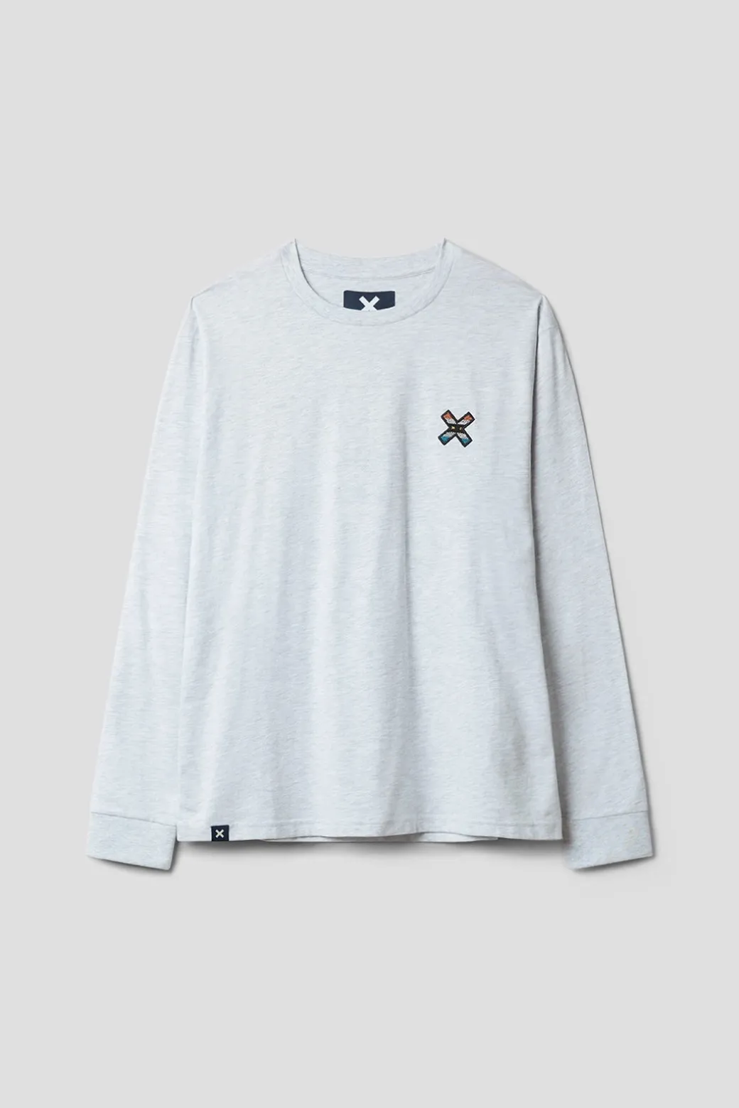 CAMISETA MANGA LARGA KARMA LIGHT GREY MELANGE