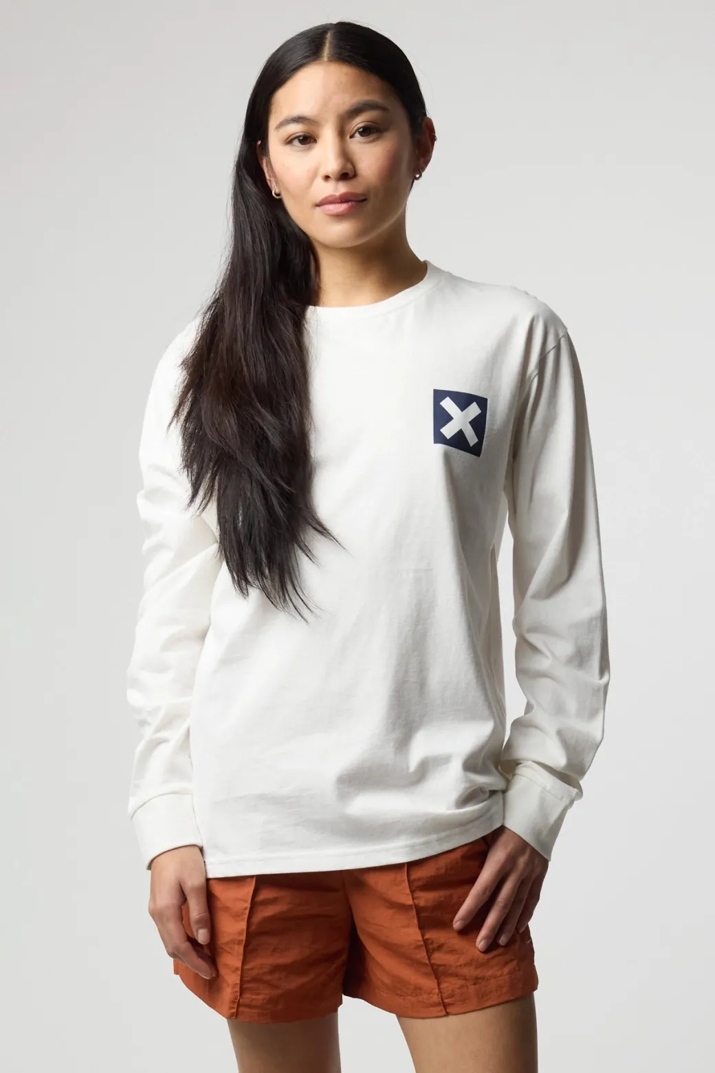 CAMISETA MANGA LARGA NATURE BLANCO ROTO
