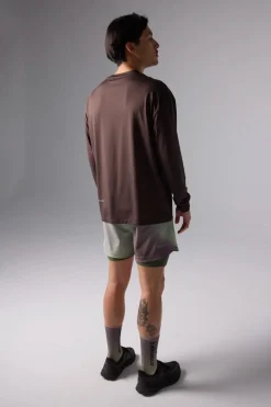 CAMISETA MANGA LARGA TRAIN SOLID BROWN