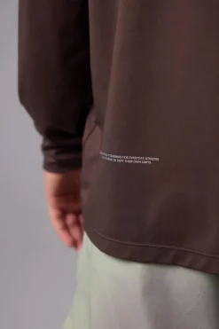 CAMISETA MANGA LARGA TRAIN SOLID BROWN