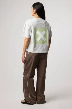 CAMISETA MUJER NATURE LIGHT GREY MELANGE