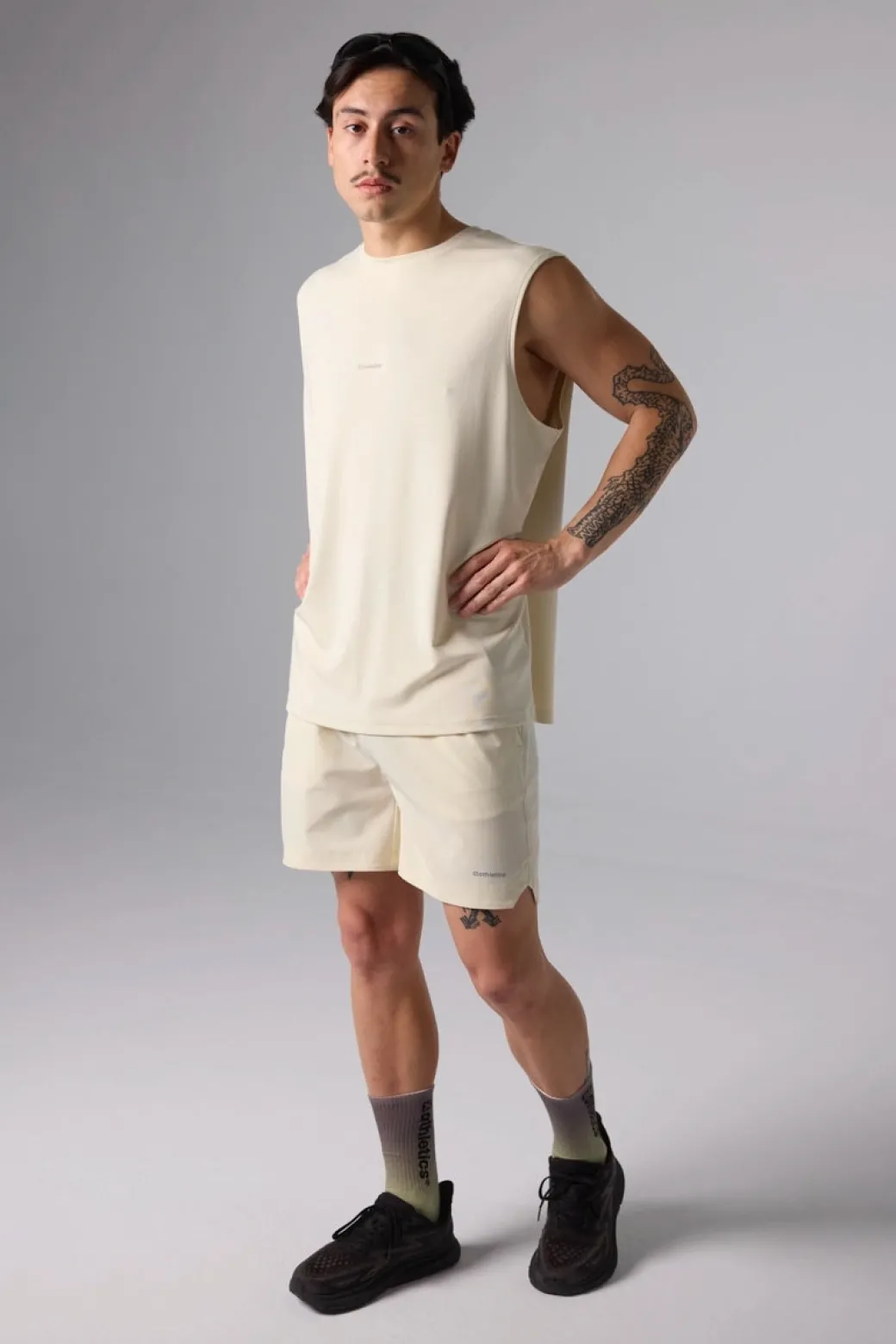 CAMISETA SIN MANGAS ACTIVE DUSTY CREAM