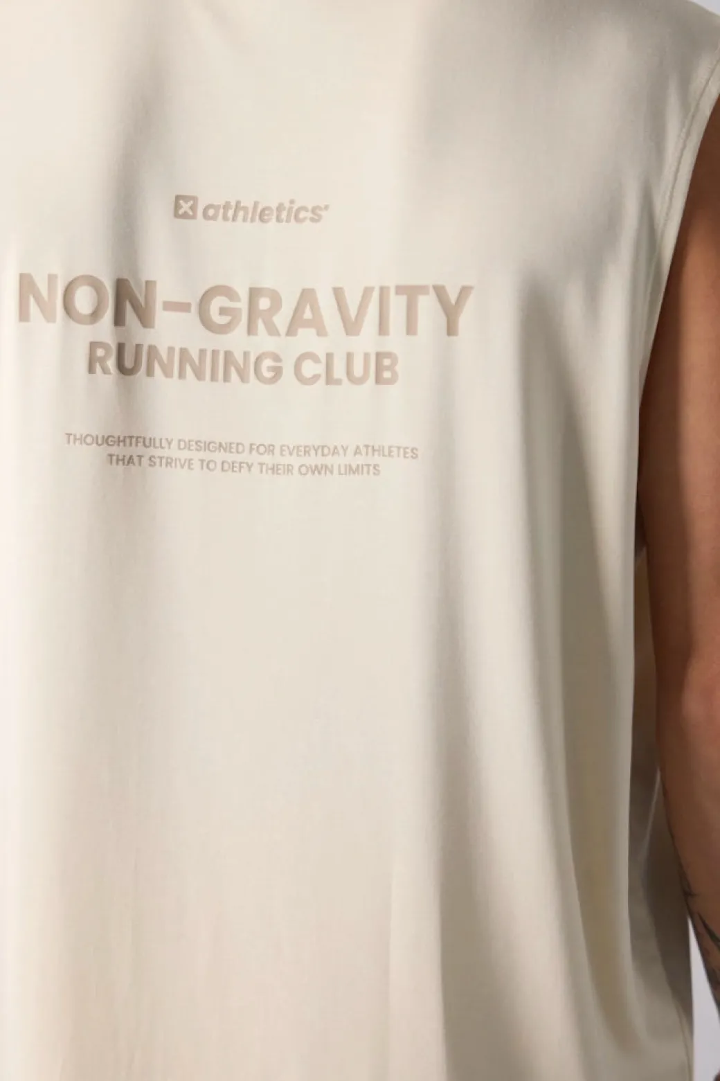 CAMISETA SIN MANGAS ACTIVE DUSTY CREAM