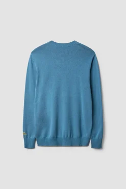 JERSEY KNITTED FISH SKY BLUE