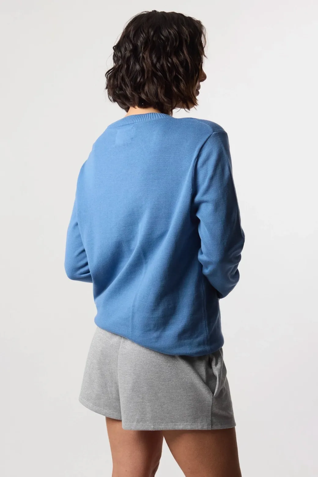 JERSEY KNITTED FISH SKY BLUE