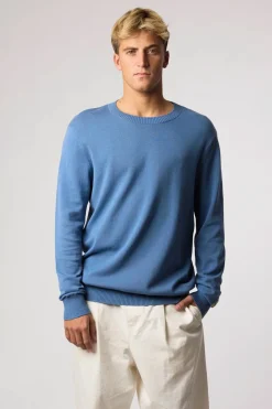 JERSEY KNITTED FISH SKY BLUE