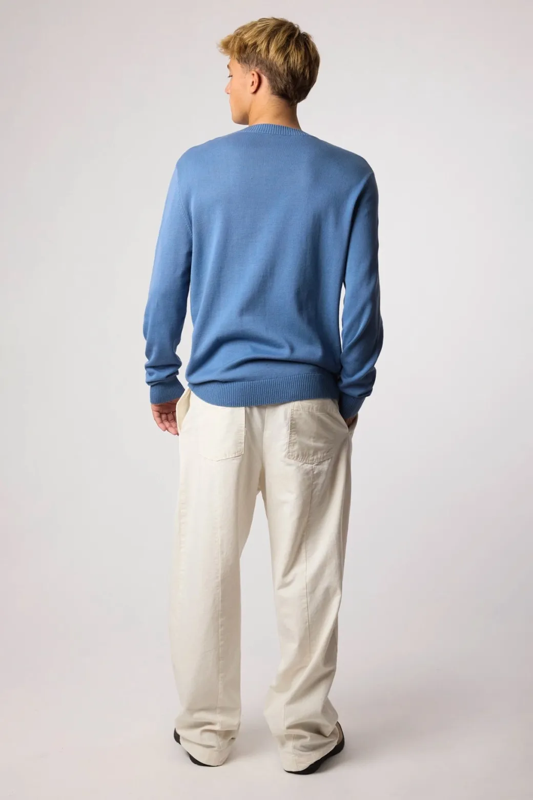 JERSEY KNITTED FISH SKY BLUE