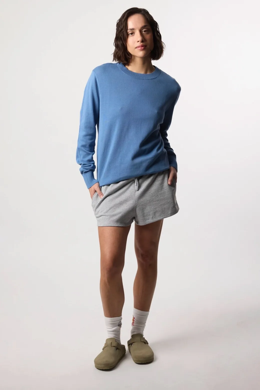 JERSEY KNITTED FISH SKY BLUE
