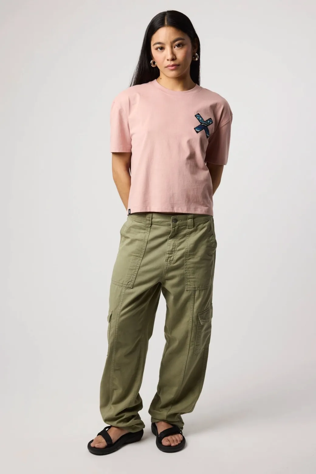 PANTALÓN CARGO MUJER DAISY IGUANA GREEN