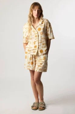 PANTALÓN CORTO MUJER TILE ECRU