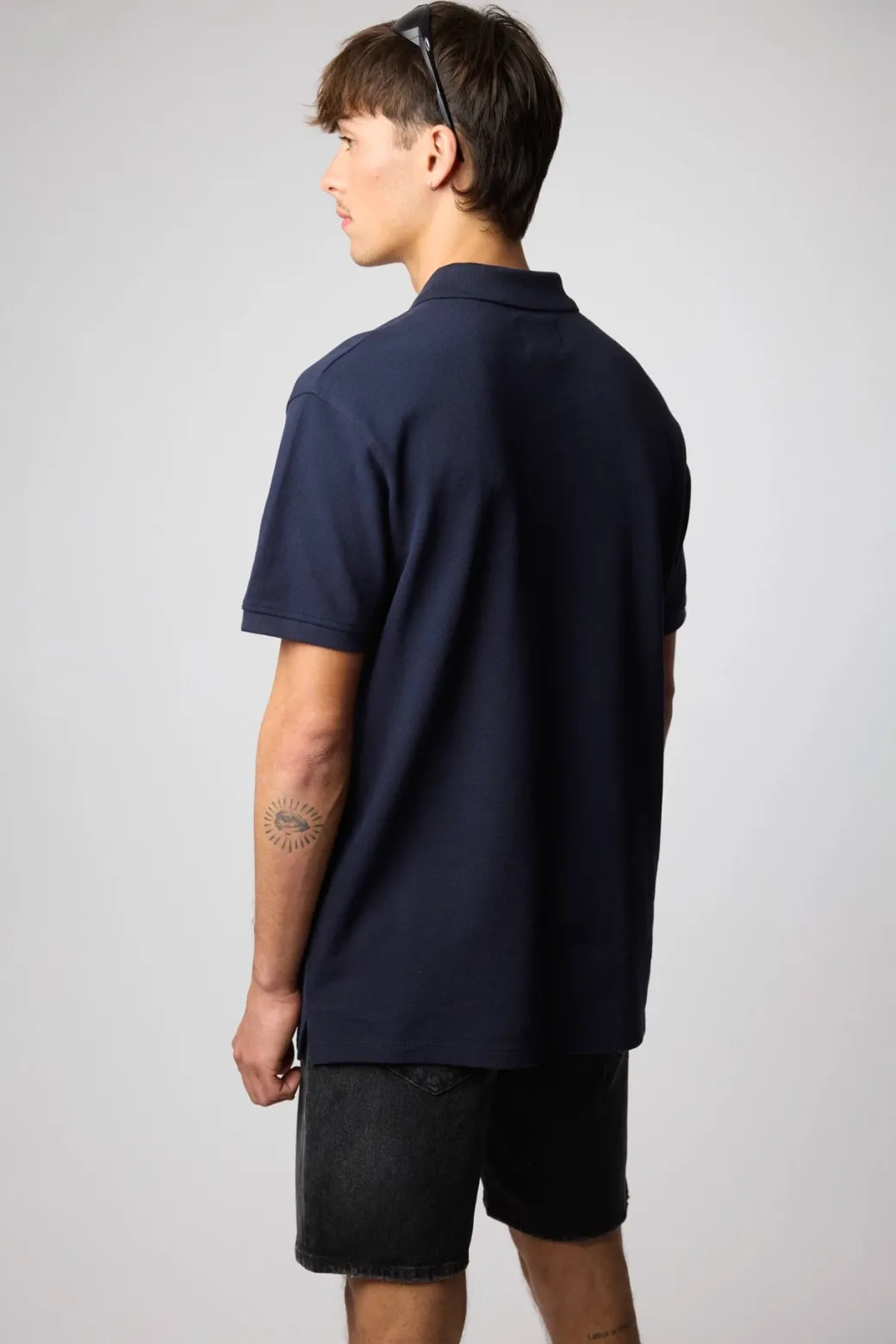 POLO PATCH AZUL MARINO