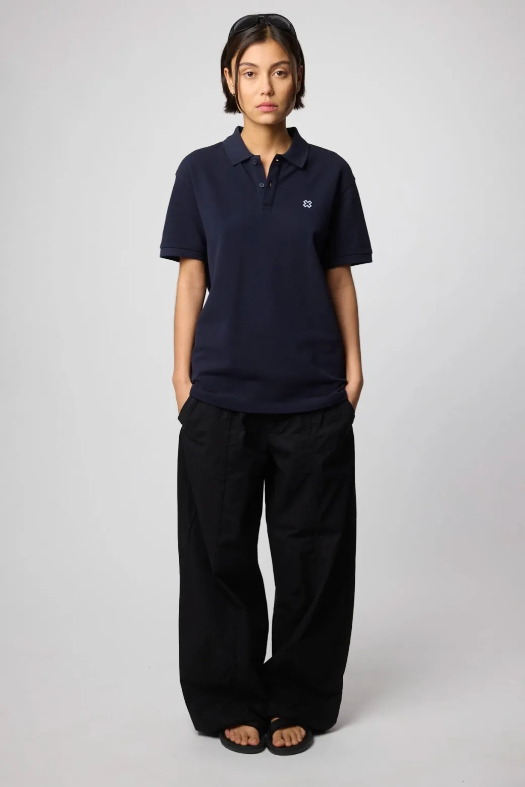 POLO PATCH AZUL MARINO