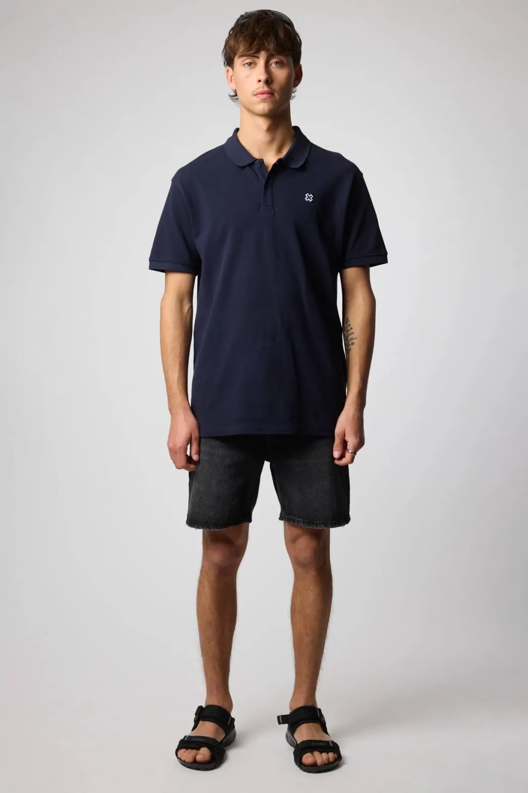 POLO PATCH AZUL MARINO