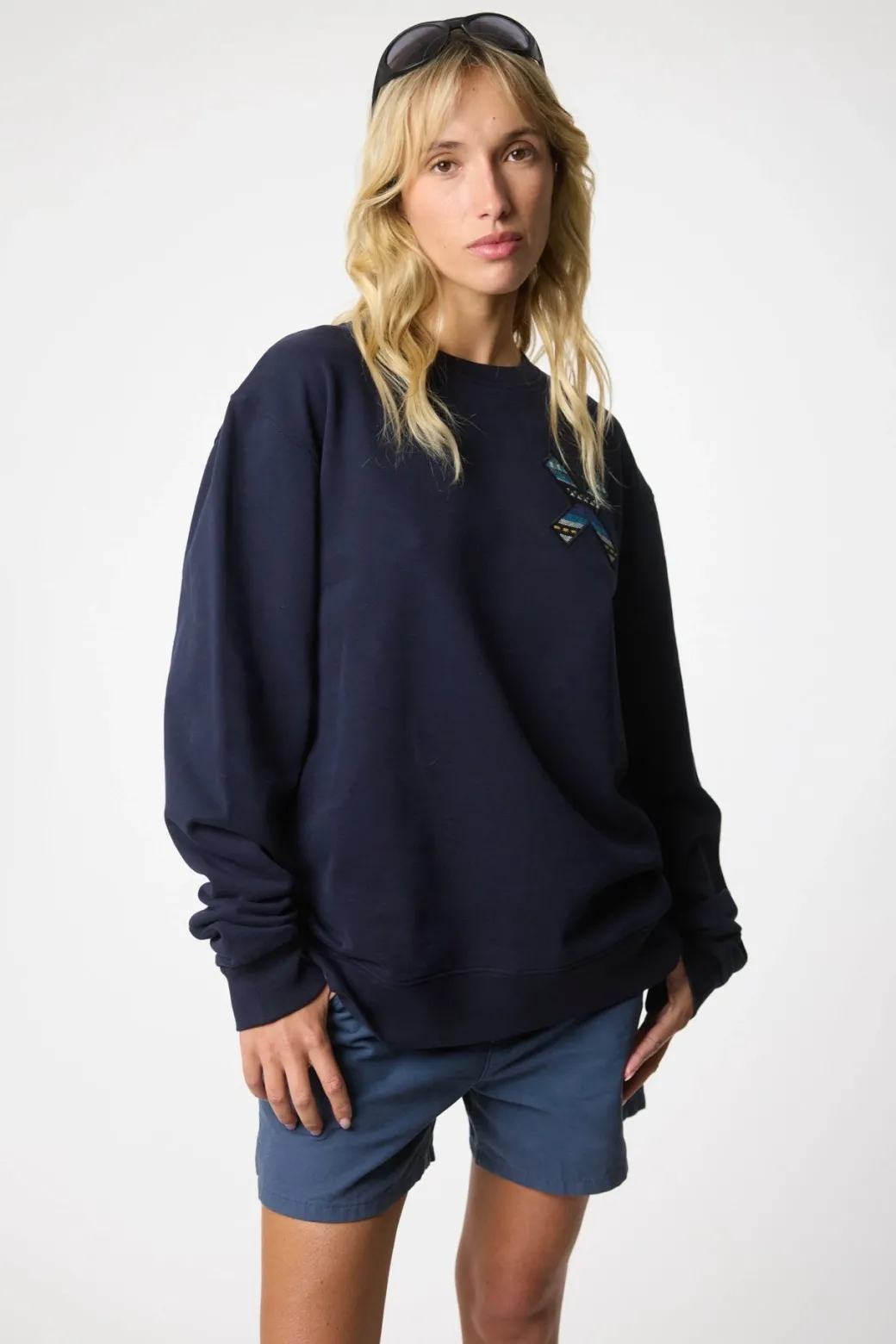 SUDADERA CLASSIC AZUL MARINO