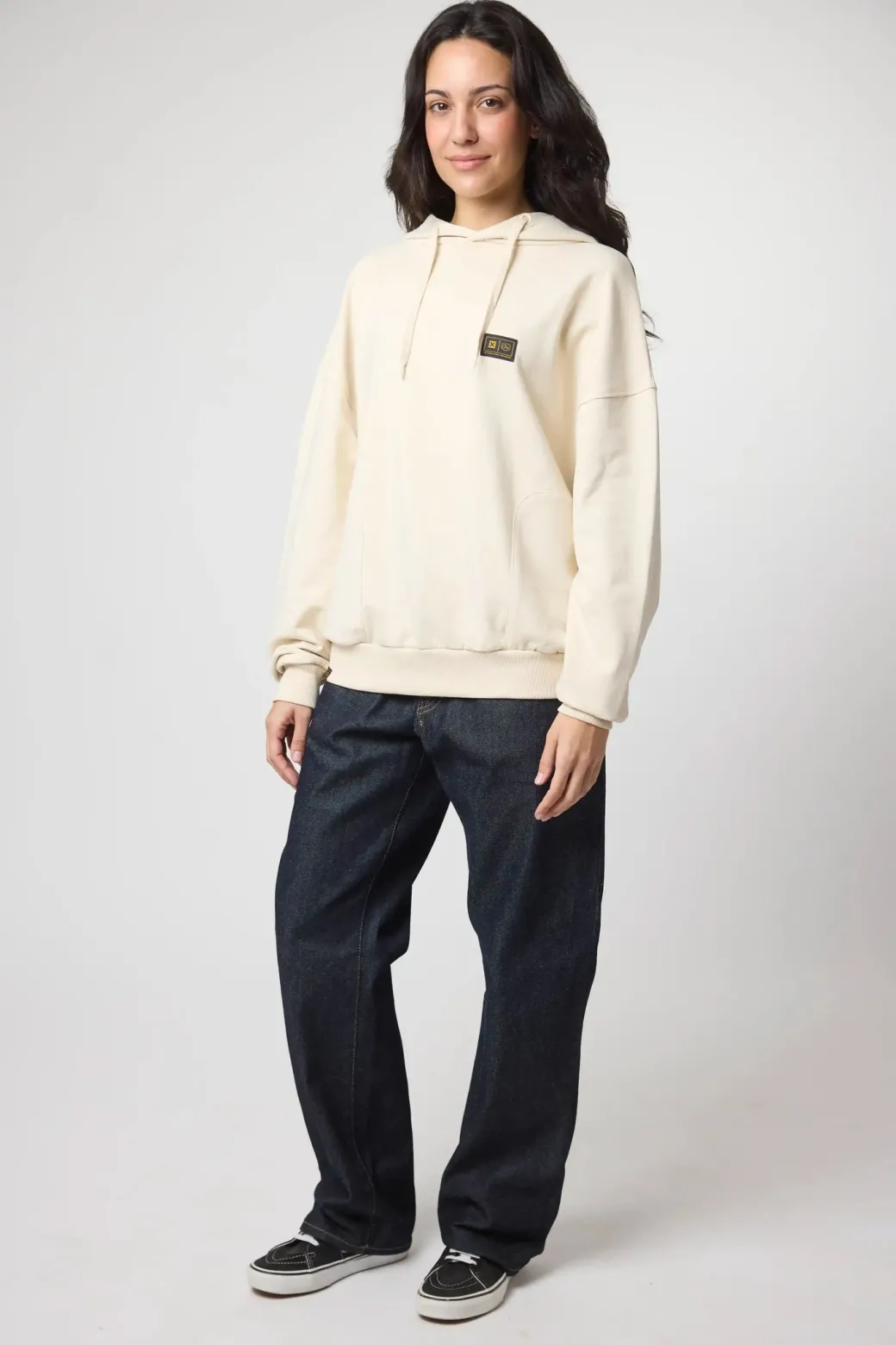 SUDADERA CON CAPUCHA BASIC PREMIUM CRD BLANCO ROTO