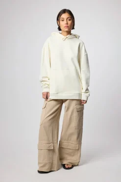 SUDADERA CON CAPUCHA BONFIRE CREMA
