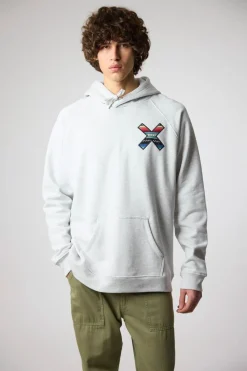SUDADERA CON CAPUCHA CLASSIC LIGHT GREY MELANGE