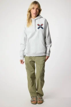 SUDADERA CON CAPUCHA CLASSIC LIGHT GREY MELANGE