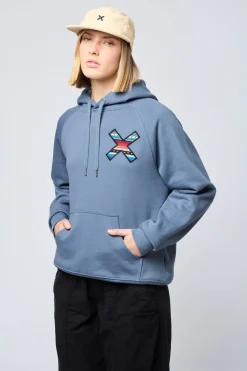 SUDADERA CON CAPUCHA CLASSIC SKY BLUE
