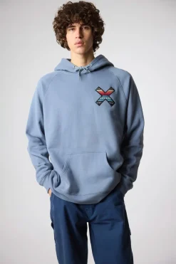 SUDADERA CON CAPUCHA CLASSIC SKY BLUE