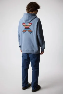 SUDADERA CON CAPUCHA CLASSIC SKY BLUE