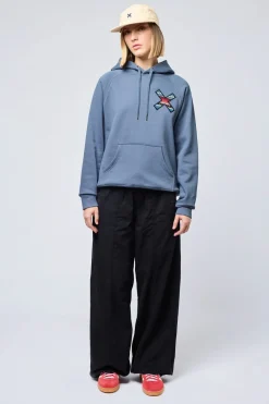 SUDADERA CON CAPUCHA CLASSIC SKY BLUE