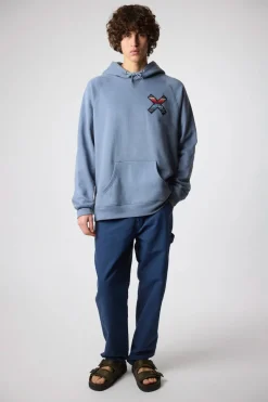 SUDADERA CON CAPUCHA CLASSIC SKY BLUE