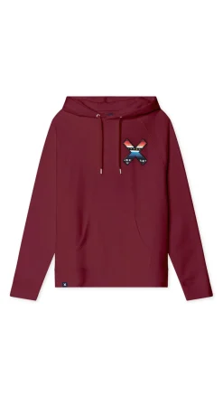 SUDADERA CON CAPUCHA CLASSIC BURGUNDY