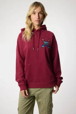 SUDADERA CON CAPUCHA CLASSIC BURGUNDY