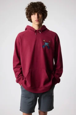 SUDADERA CON CAPUCHA CLASSIC BURGUNDY