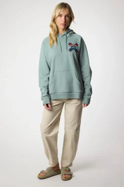 SUDADERA CON CAPUCHA CLASSIC MENTA