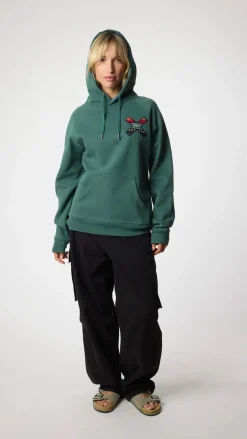 SUDADERA CON CAPUCHA CLASSIC TREKKING GREEN