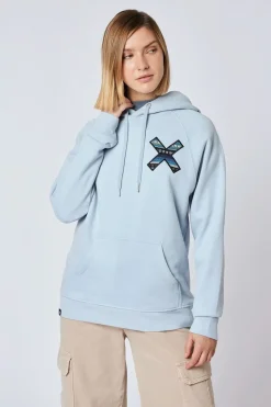 SUDADERA CON CAPUCHA CLASSIC ICE BLUE