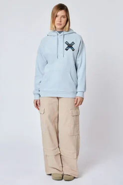 SUDADERA CON CAPUCHA CLASSIC ICE BLUE